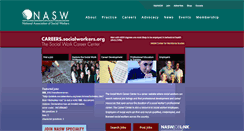 Desktop Screenshot of careers.socialworkers.org